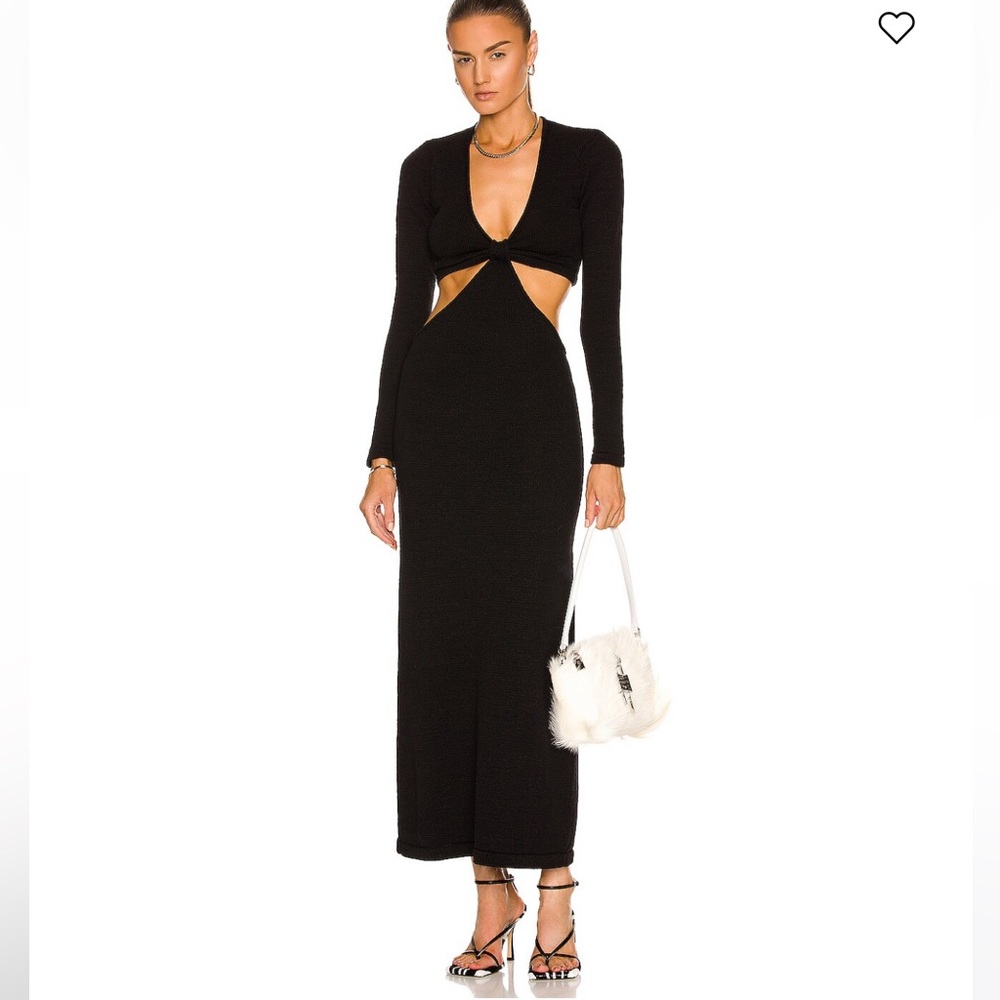 Cult Gaia Cut Out Knitted Maxi Dress in Black Size S, Brand New Tags Attached